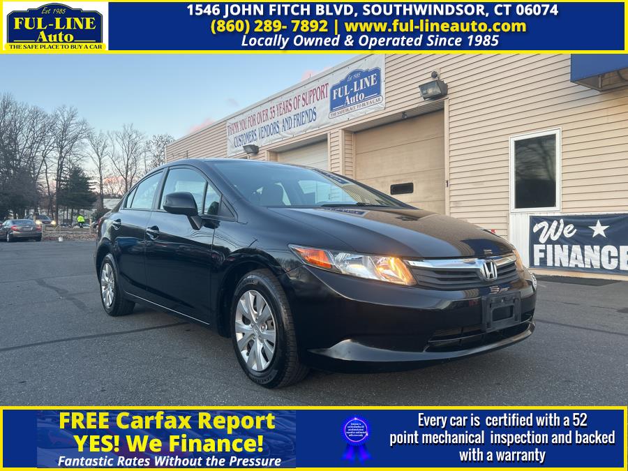 Used 2012 Honda Civic Sdn in South Windsor , Connecticut | Ful-line Auto LLC. South Windsor , Connecticut