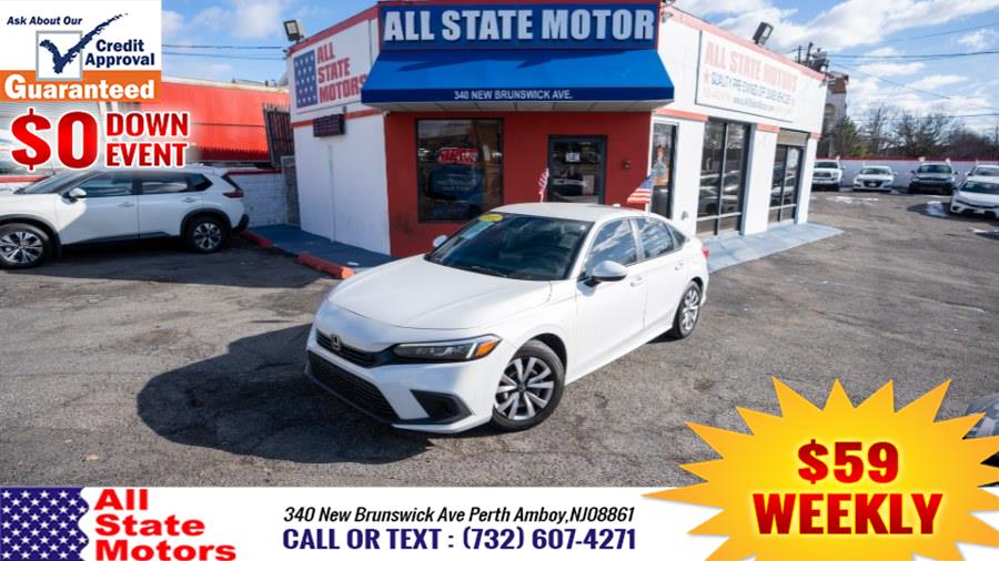 2022 Honda Civic Sedan LX CVT, available for sale in Perth Amboy, New Jersey | All State Motor Inc. Perth Amboy, New Jersey 2022 Honda Civic Sedan LX CVT, available for sale in Perth Amboy, New Jersey | All State Motor Inc. Perth Amboy, New Jersey