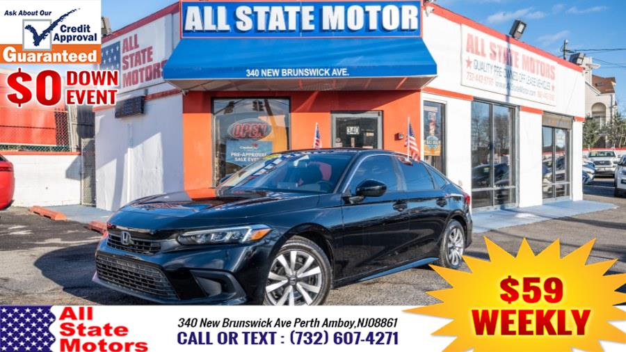 2022 Honda Civic Sedan LX CVT, available for sale in Perth Amboy, New Jersey | All State Motor Inc. Perth Amboy, New Jersey 2022 Honda Civic Sedan LX CVT, available for sale in Perth Amboy, New Jersey | All State Motor Inc. Perth Amboy, New Jersey