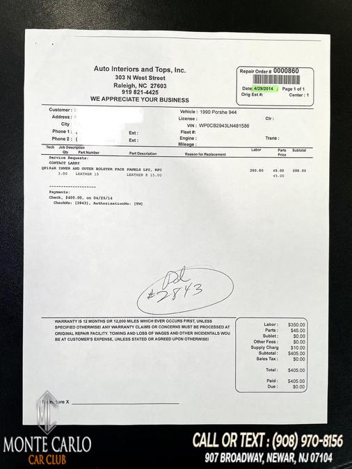 1990 Porsche 944 S2 2dr Coupe Cabriolet, available for sale in Newark, New Jersey | Monte Carlo Car Club llc. Newark, New Jersey 1990 Porsche 944 S2 2dr Coupe Cabriolet, available for sale in Newark, New Jersey | Monte Carlo Car Club llc. Newark, New Jersey