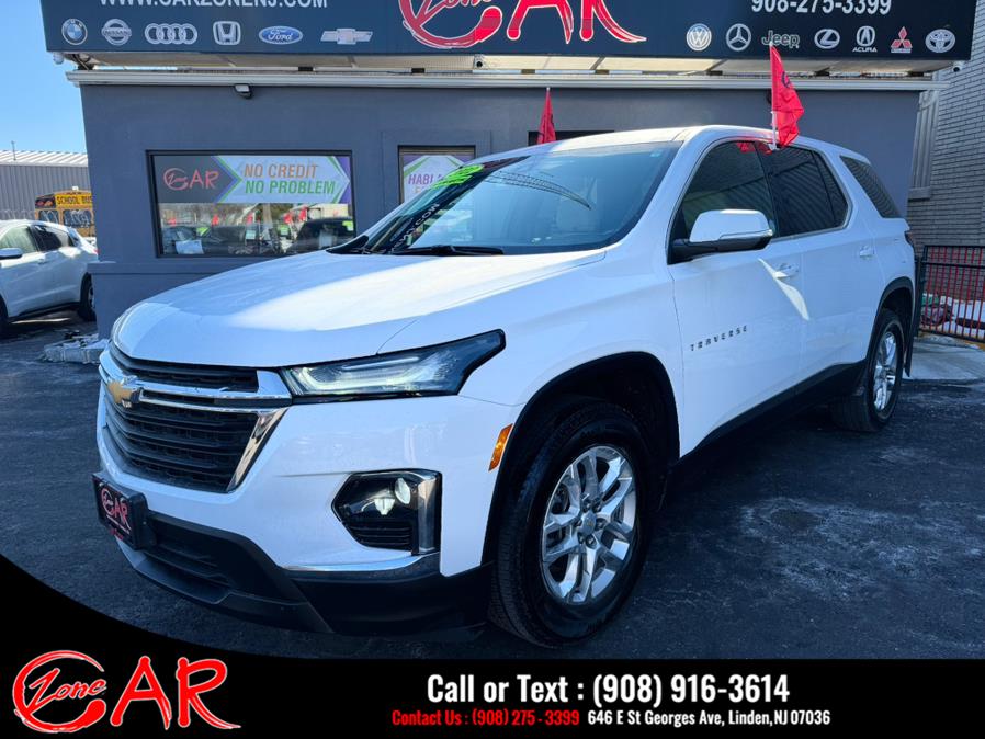 2022 Chevrolet Traverse FWD 4dr LS w/1FL, available for sale in Linden, New Jersey | Car Zone. Linden, New Jersey 2022 Chevrolet Traverse FWD 4dr LS w/1FL, available for sale in Linden, New Jersey | Car Zone. Linden, New Jersey
