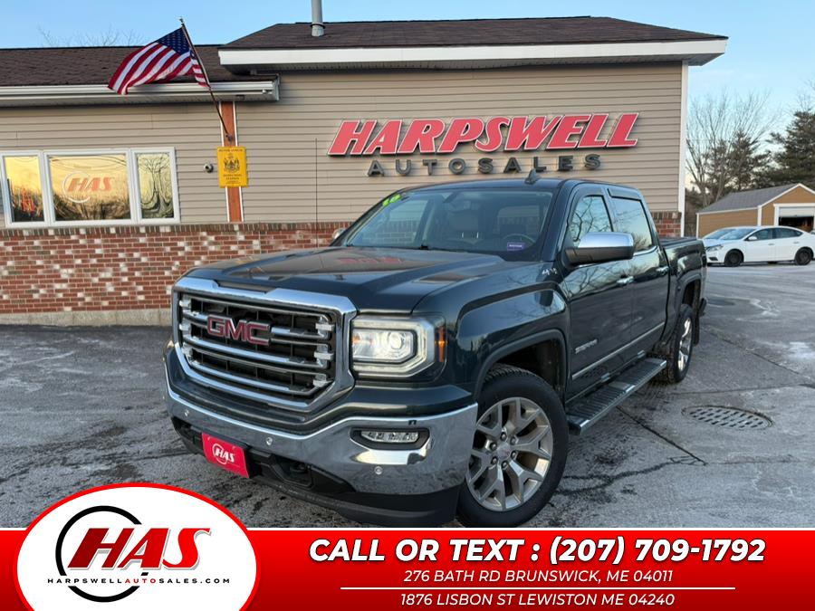 2018 GMC Sierra 1500 4WD Crew Cab 143.5" SLT, available for sale in Lewiston, Maine | Harpswell Auto Sales Inc. Lewiston, Maine