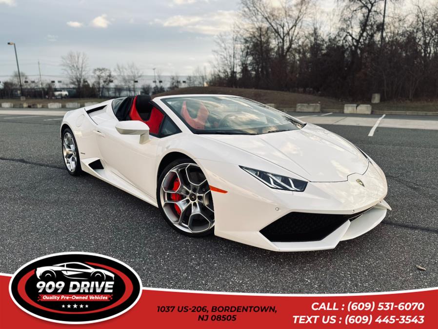 2016 Lamborghini Huracan Awd 2d Convertible Lp 2dr Conv LP 610-4 Spyder AWD, available for sale in BORDENTOWN, New Jersey | 909 Drive. BORDENTOWN, New Jersey 2016 Lamborghini Huracan Awd 2d Convertible Lp 2dr Conv LP 610-4 Spyder AWD, available for sale in BORDENTOWN, New Jersey | 909 Drive. BORDENTOWN, New Jersey
