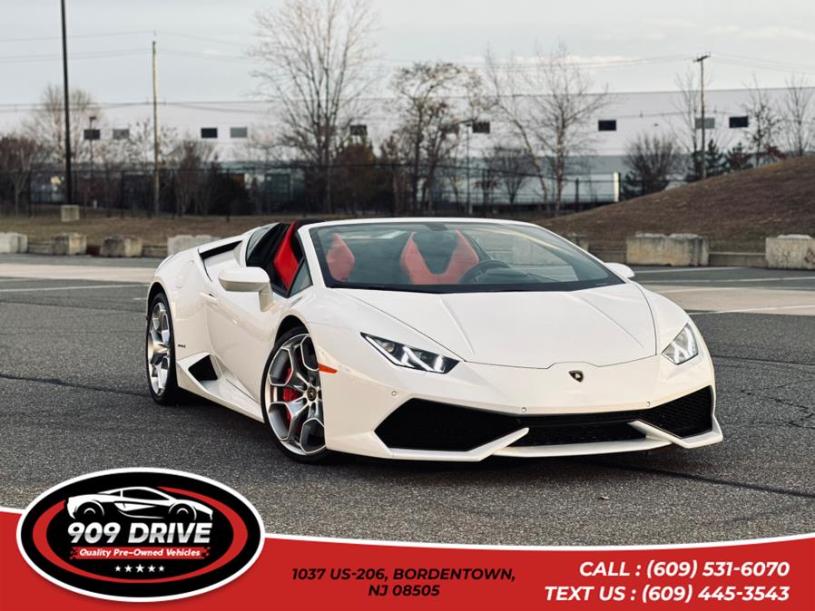 2016 Lamborghini Huracan Awd 2d Convertible Lp 2dr Conv LP 610-4 Spyder AWD, available for sale in BORDENTOWN, New Jersey | 909 Drive. BORDENTOWN, New Jersey 2016 Lamborghini Huracan Awd 2d Convertible Lp 2dr Conv LP 610-4 Spyder AWD, available for sale in BORDENTOWN, New Jersey | 909 Drive. BORDENTOWN, New Jersey