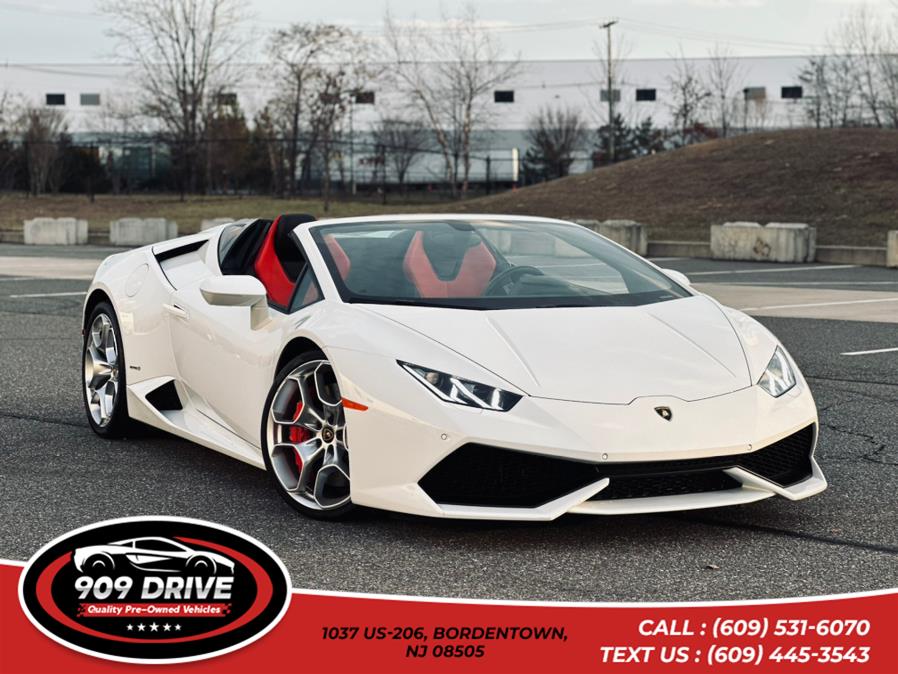 2016 Lamborghini Huracan Awd 2d Convertible Lp 2dr Conv LP 610-4 Spyder AWD, available for sale in BORDENTOWN, New Jersey | 909 Drive. BORDENTOWN, New Jersey 2016 Lamborghini Huracan Awd 2d Convertible Lp 2dr Conv LP 610-4 Spyder AWD, available for sale in BORDENTOWN, New Jersey | 909 Drive. BORDENTOWN, New Jersey