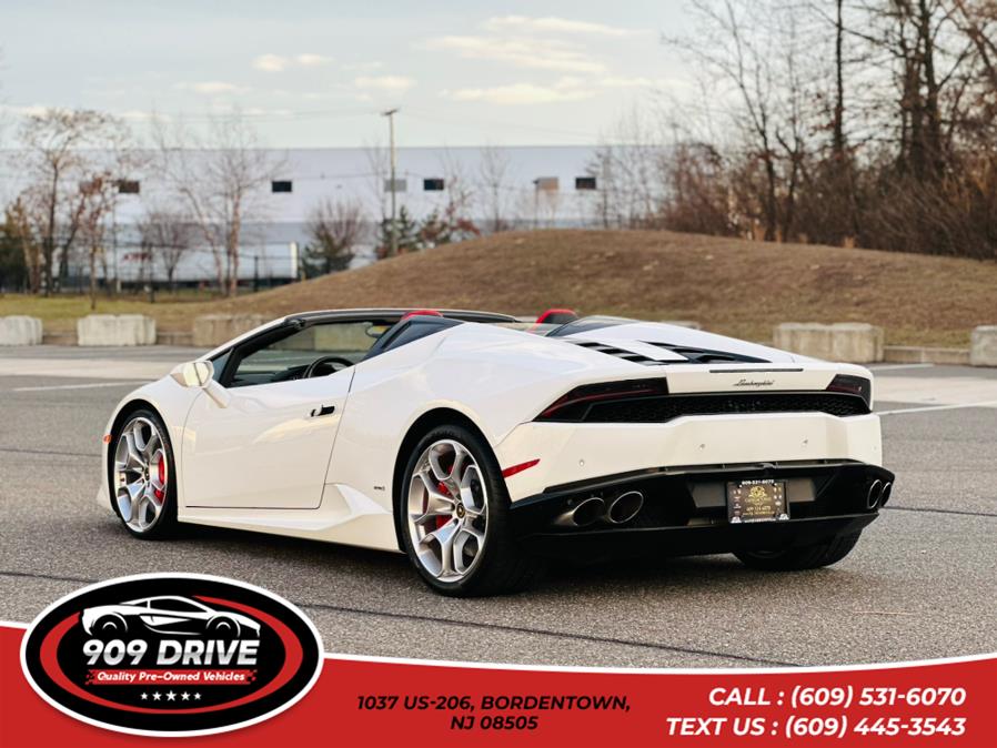 2016 Lamborghini Huracan Awd 2d Convertible Lp 2dr Conv LP 610-4 Spyder AWD, available for sale in BORDENTOWN, New Jersey | 909 Drive. BORDENTOWN, New Jersey 2016 Lamborghini Huracan Awd 2d Convertible Lp 2dr Conv LP 610-4 Spyder AWD, available for sale in BORDENTOWN, New Jersey | 909 Drive. BORDENTOWN, New Jersey