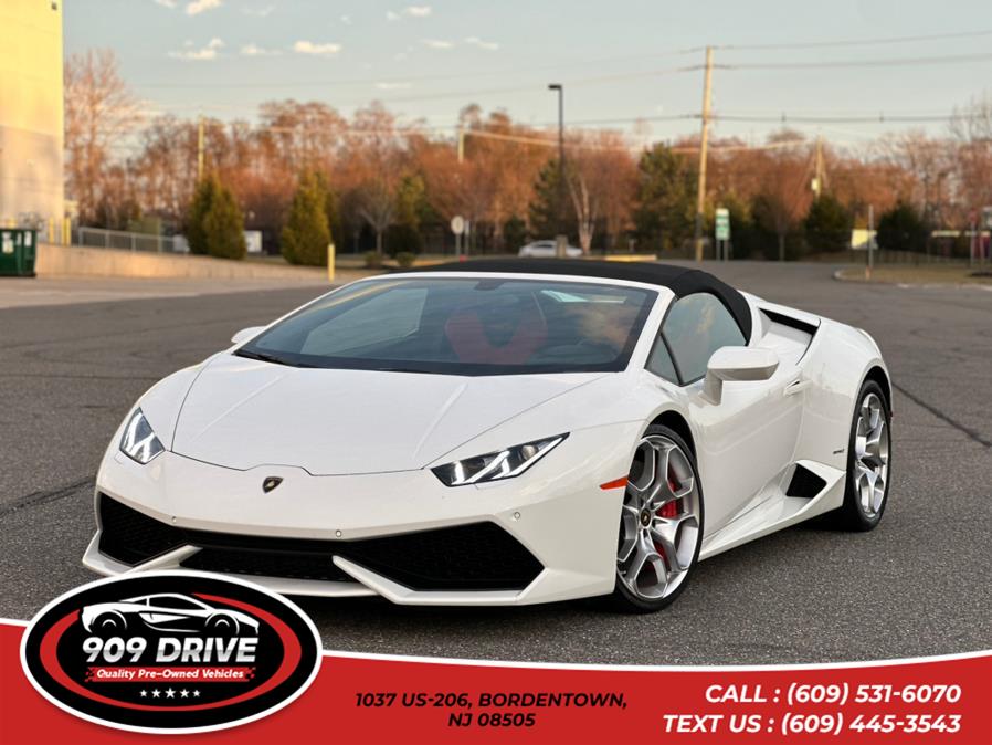 2016 Lamborghini Huracan Awd 2d Convertible Lp 2dr Conv LP 610-4 Spyder AWD, available for sale in BORDENTOWN, New Jersey | 909 Drive. BORDENTOWN, New Jersey 2016 Lamborghini Huracan Awd 2d Convertible Lp 2dr Conv LP 610-4 Spyder AWD, available for sale in BORDENTOWN, New Jersey | 909 Drive. BORDENTOWN, New Jersey