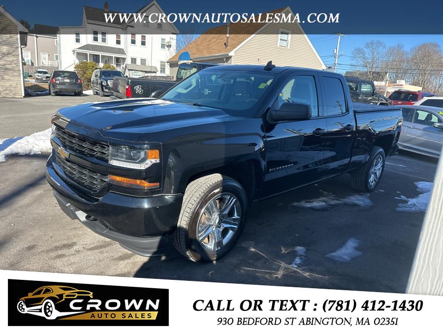 2018 Chevrolet Silverado 1500 4WD Double Cab 143.5" Custom, available for sale in Abington, Massachusetts | Crown Auto Sales. Abington, Massachusetts