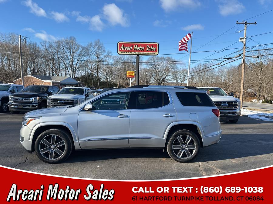 2018 GMC Acadia AWD 4dr Denali, available for sale in Tolland, Connecticut | Arcari Motor Sales. Tolland, Connecticut 2018 GMC Acadia AWD 4dr Denali, available for sale in Tolland, Connecticut | Arcari Motor Sales. Tolland, Connecticut