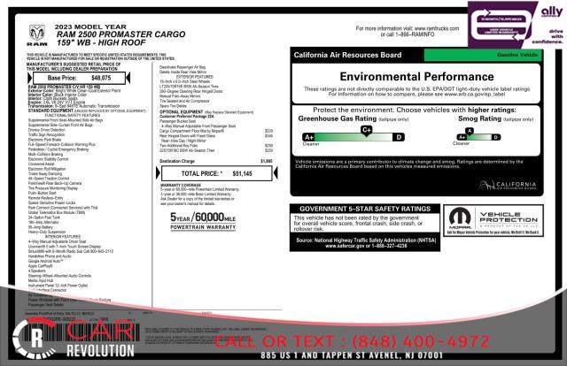 2023 Ram Promaster Cargo Van 2500 HR 159'', available for sale in Avenel, New Jersey | Car Revolution. Avenel, New Jersey 2023 Ram Promaster Cargo Van 2500 HR 159'', available for sale in Avenel, New Jersey | Car Revolution. Avenel, New Jersey