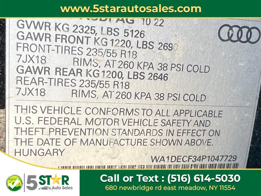 2023 Audi Q3 S line Premium 45 TFSI quattro, available for sale in East Meadow, New York | 5 Star Auto Sales Inc. East Meadow, New York 2023 Audi Q3 S line Premium 45 TFSI quattro, available for sale in East Meadow, New York | 5 Star Auto Sales Inc. East Meadow, New York