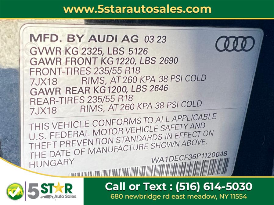 2023 Audi Q3 S line Premium 45 TFSI quattro, available for sale in East Meadow, New York | 5 Star Auto Sales Inc. East Meadow, New York 2023 Audi Q3 S line Premium 45 TFSI quattro, available for sale in East Meadow, New York | 5 Star Auto Sales Inc. East Meadow, New York