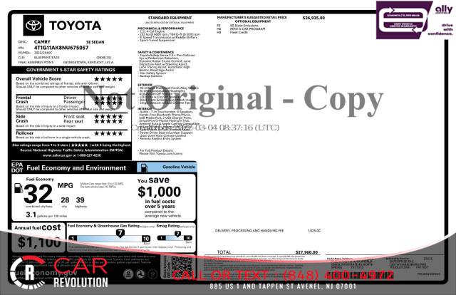 2022 Toyota Camry SE, available for sale in Avenel, New Jersey | Car Revolution. Avenel, New Jersey 2022 Toyota Camry SE, available for sale in Avenel, New Jersey | Car Revolution. Avenel, New Jersey