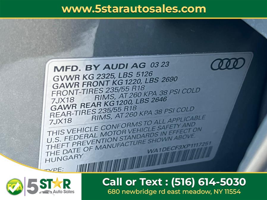 2023 Audi Q3 S line Premium 45 TFSI quattro, available for sale in East Meadow, New York | 5 Star Auto Sales Inc. East Meadow, New York 2023 Audi Q3 S line Premium 45 TFSI quattro, available for sale in East Meadow, New York | 5 Star Auto Sales Inc. East Meadow, New York