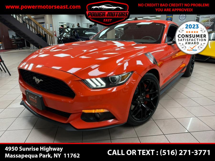 2015 Ford Mustang 2dr Fastback EcoBoost Premium, available for sale in Massapequa Park, New York | Power Motors East. Massapequa Park, New York