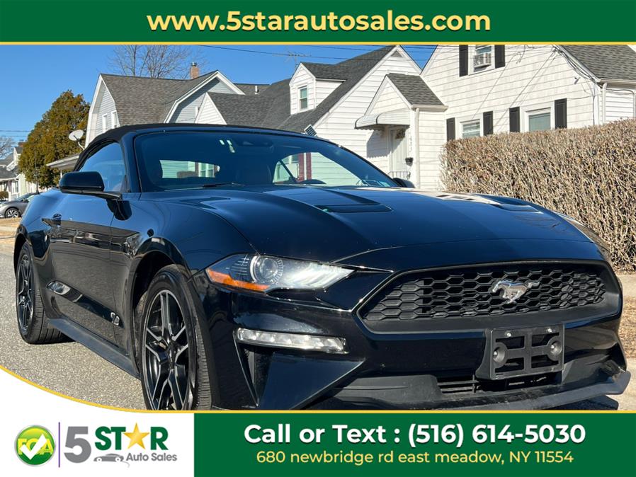 2022 Ford Mustang EcoBoost Convertible, available for sale in East Meadow, New York | 5 Star Auto Sales Inc. East Meadow, New York