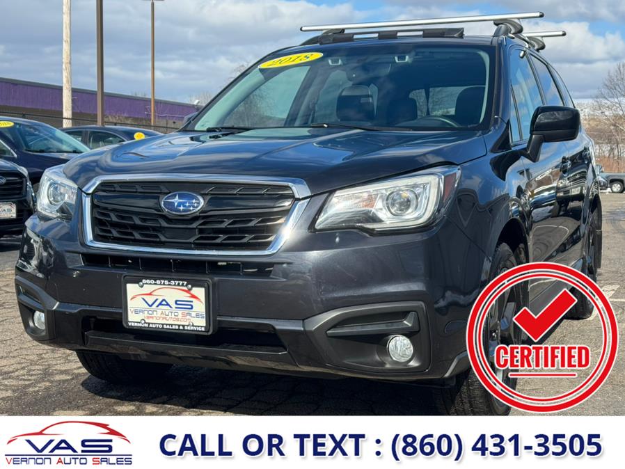 2018 Subaru Forester 2.5i Premium Black Edition w/EyeSight CVT, available for sale in Manchester, Connecticut | Vernon Auto Sale & Service. Manchester, Connecticut