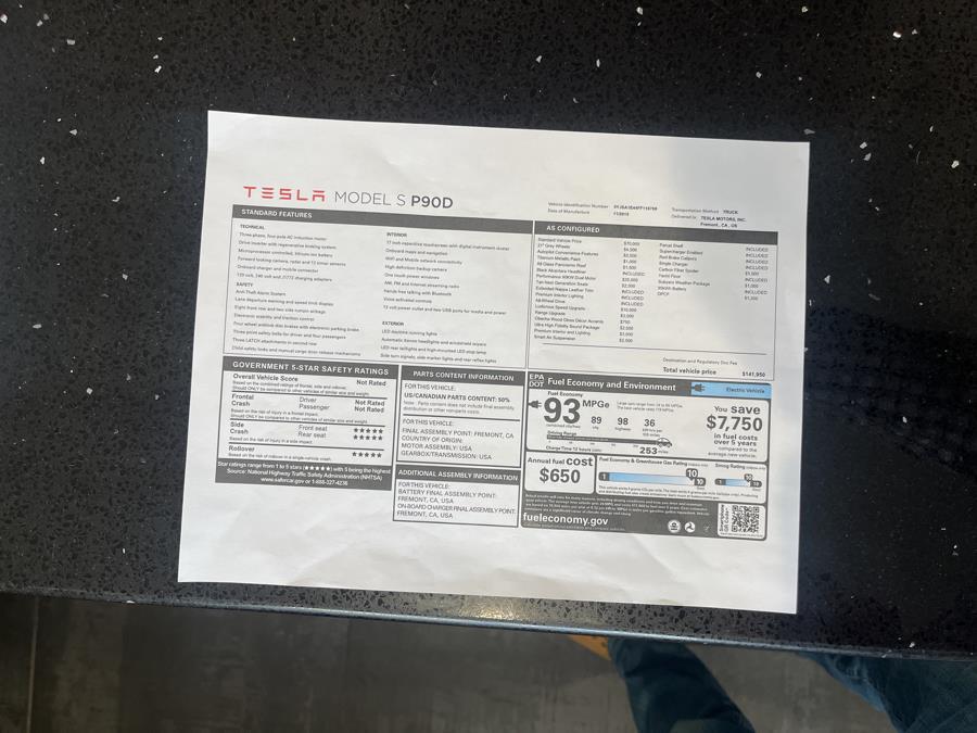 2015 Tesla Model S 4dr Sdn AWD P90D, available for sale in South Windsor, Connecticut | Mike And Tony Auto Sales, Inc. South Windsor, Connecticut 2015 Tesla Model S 4dr Sdn AWD P90D, available for sale in South Windsor, Connecticut | Mike And Tony Auto Sales, Inc. South Windsor, Connecticut