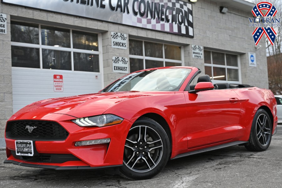 2022 Ford Mustang EcoBoost Premium Convertible, available for sale in Waterbury, Connecticut | Highline Car Connection. Waterbury, Connecticut