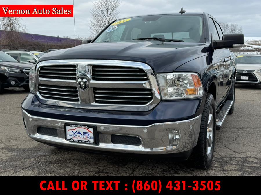 2016 Ram 1500 4WD Crew Cab 140.5" Big Horn, available for sale in Manchester, Connecticut | Vernon Auto Sale & Service. Manchester, Connecticut