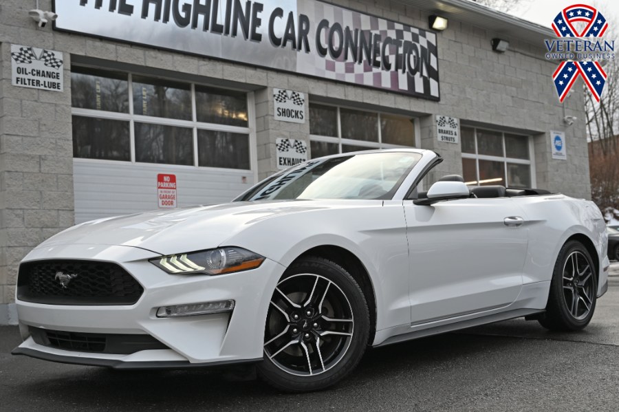 2021 Ford Mustang EcoBoost Premium Convertible, available for sale in Waterbury, Connecticut | Highline Car Connection. Waterbury, Connecticut