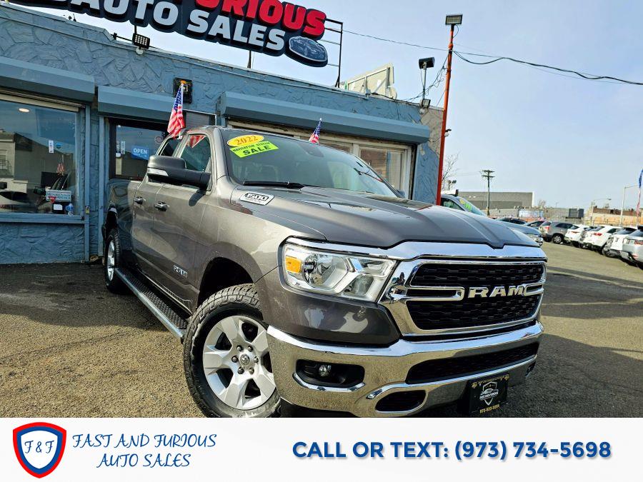 2022 Ram 1500 Quad Cab Big Horn Pickup 4D 6 1/3 ft, available for sale in Newark, New Jersey | Fast and Furious Auto Sales. Newark, New Jersey 2022 Ram 1500 Quad Cab Big Horn Pickup 4D 6 1/3 ft, available for sale in Newark, New Jersey | Fast and Furious Auto Sales. Newark, New Jersey