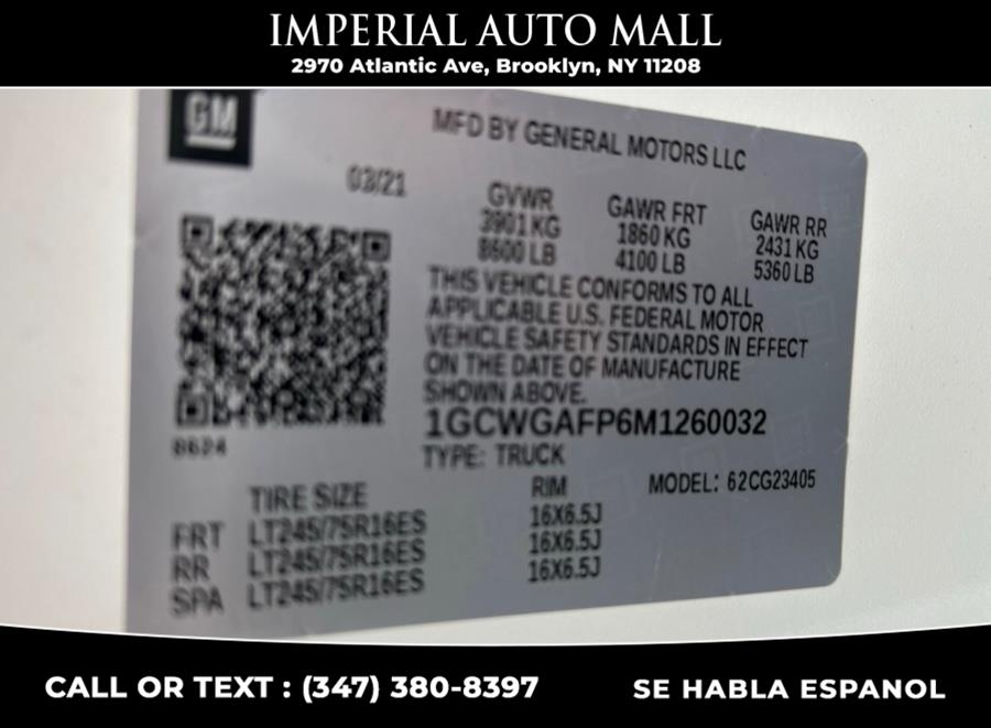2021 Chevrolet Express Cargo Van RWD 2500 135", available for sale in Brooklyn, New York | Imperial Auto Mall. Brooklyn, New York 2021 Chevrolet Express Cargo Van RWD 2500 135", available for sale in Brooklyn, New York | Imperial Auto Mall. Brooklyn, New York