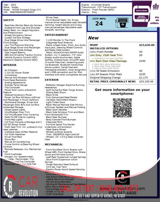 2021 Nissan Nv200 Compact Cargo S, available for sale in Avenel, New Jersey | Car Revolution. Avenel, New Jersey 2021 Nissan Nv200 Compact Cargo S, available for sale in Avenel, New Jersey | Car Revolution. Avenel, New Jersey