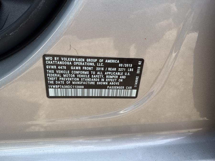 2013 Volkswagen Passat 4dr Sdn 2.5L Auto SE w/Sunroof PZEV, available for sale in Hartford, Connecticut | HPG Auto Sales LLC. Hartford, Connecticut 2013 Volkswagen Passat 4dr Sdn 2.5L Auto SE w/Sunroof PZEV, available for sale in Hartford, Connecticut | HPG Auto Sales LLC. Hartford, Connecticut