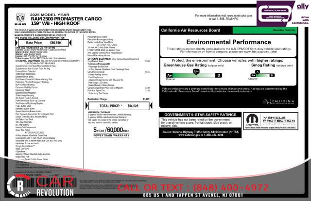 2025 Ram Promaster 2500 Tradesman2500 HR 159'', available for sale in Avenel, New Jersey | Car Revolution. Avenel, New Jersey 2025 Ram Promaster 2500 Tradesman2500 HR 159'', available for sale in Avenel, New Jersey | Car Revolution. Avenel, New Jersey