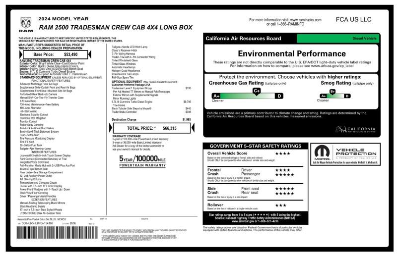 2024 Ram 2500 Crew Cab 4x4 8 Box Tradesman, available for sale in Maple Shade, New Jersey | Car Revolution. Maple Shade, New Jersey 2024 Ram 2500 Crew Cab 4x4 8 Box Tradesman, available for sale in Maple Shade, New Jersey | Car Revolution. Maple Shade, New Jersey