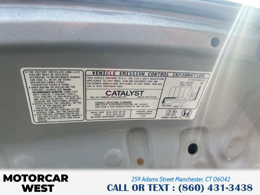 2007 Honda Civic Sdn 4dr AT LX, available for sale in Manchester, Connecticut | Motorcar West. Manchester, Connecticut 2007 Honda Civic Sdn 4dr AT LX, available for sale in Manchester, Connecticut | Motorcar West. Manchester, Connecticut