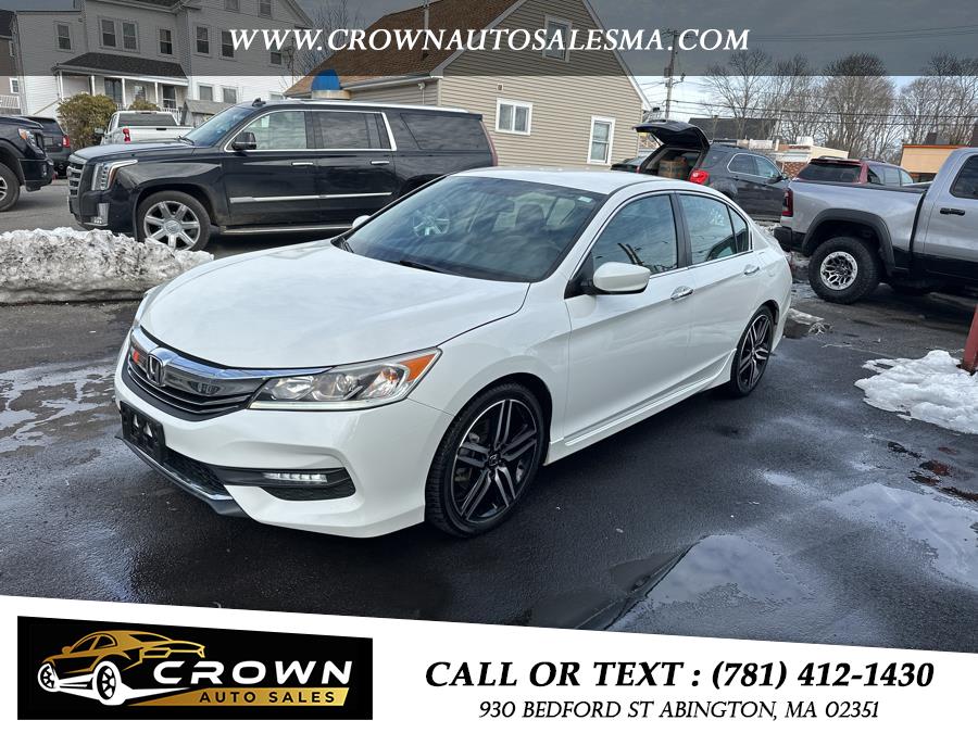 2017 Honda Accord Sedan Sport SE CVT, available for sale in Abington, Massachusetts | Crown Auto Sales. Abington, Massachusetts