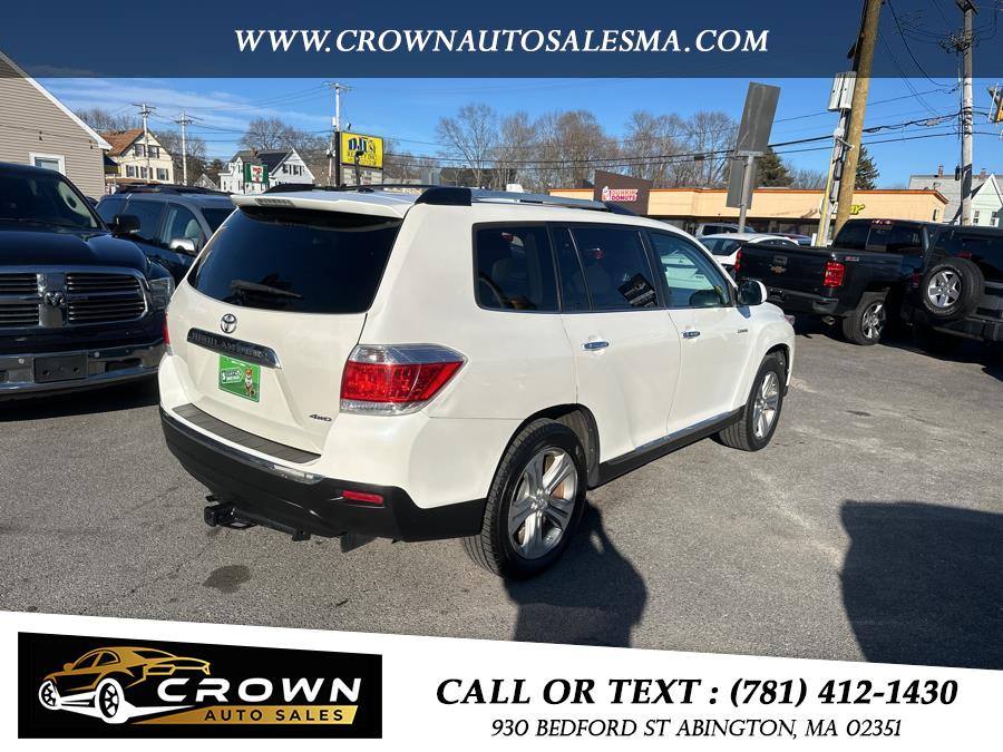 2013 Toyota Highlander 4WD 4dr V6 Limited (Natl), available for sale in Abington, Massachusetts | Crown Auto Sales. Abington, Massachusetts 2013 Toyota Highlander 4WD 4dr V6 Limited (Natl), available for sale in Abington, Massachusetts | Crown Auto Sales. Abington, Massachusetts