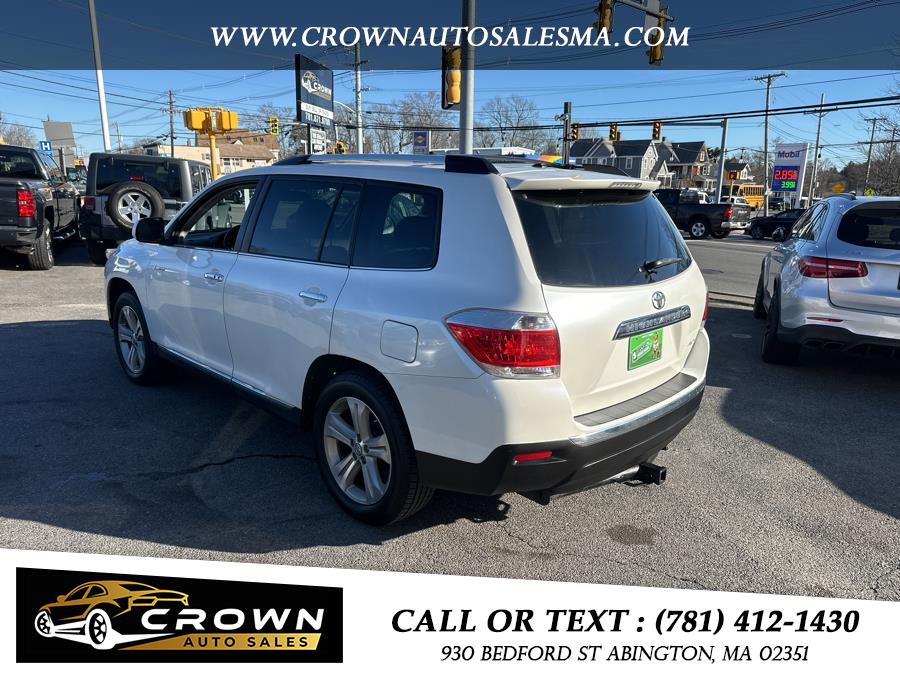 2013 Toyota Highlander 4WD 4dr V6 Limited (Natl), available for sale in Abington, Massachusetts | Crown Auto Sales. Abington, Massachusetts 2013 Toyota Highlander 4WD 4dr V6 Limited (Natl), available for sale in Abington, Massachusetts | Crown Auto Sales. Abington, Massachusetts