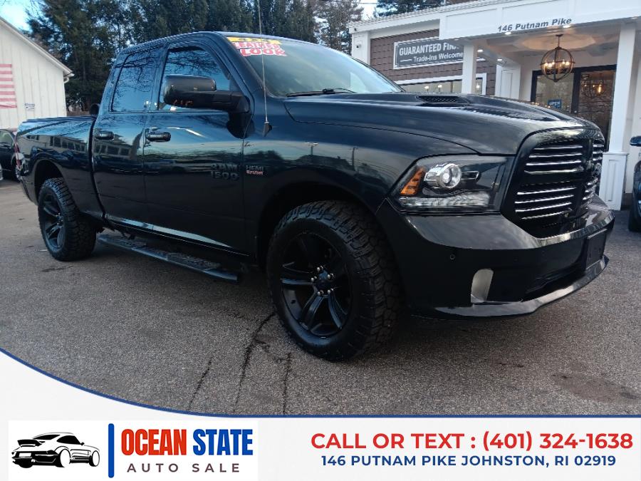 2017 Ram 1500 Sport 4x4 Quad Cab 6''4" Box, available for sale in Johnston, Rhode Island | Ocean State Auto Sales. Johnston, Rhode Island 2017 Ram 1500 Sport 4x4 Quad Cab 6''4" Box, available for sale in Johnston, Rhode Island | Ocean State Auto Sales. Johnston, Rhode Island