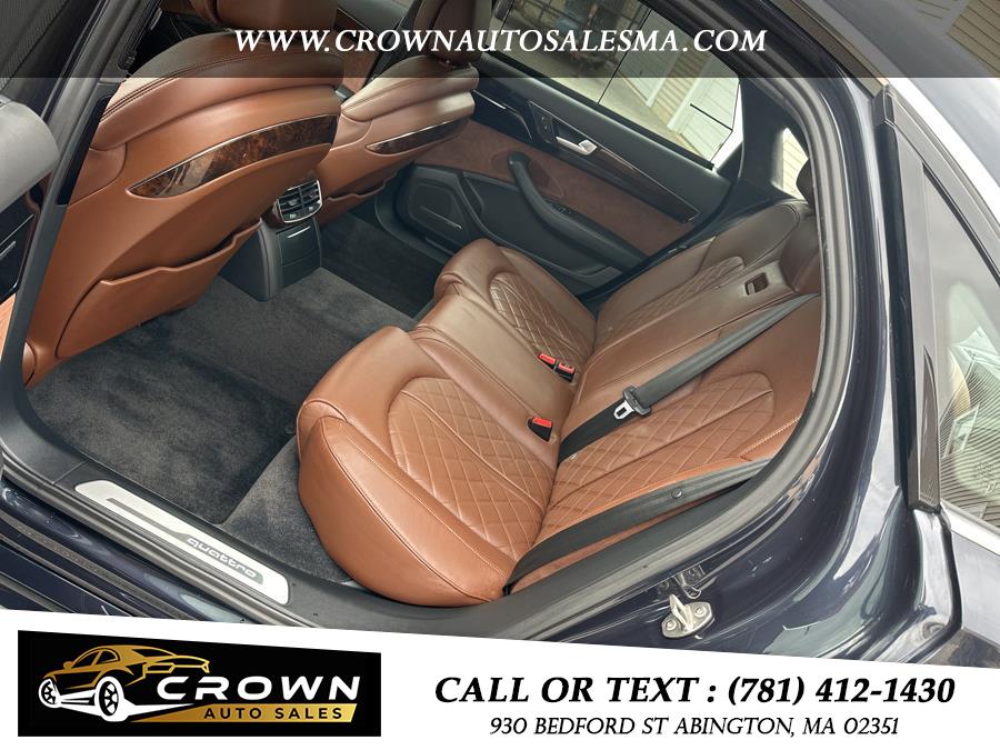 2016 Audi A8 L 4dr Sdn 4.0T Sport, available for sale in Abington, Massachusetts | Crown Auto Sales. Abington, Massachusetts 2016 Audi A8 L 4dr Sdn 4.0T Sport, available for sale in Abington, Massachusetts | Crown Auto Sales. Abington, Massachusetts