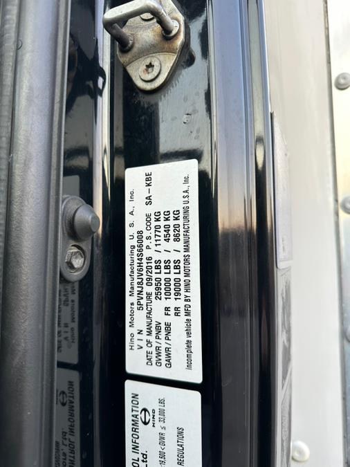 2017 Hino 268A 26FT BOX ALUMINUM LIFT-GATE, available for sale in Paterson, New Jersey | Speedway Motors LLC. Paterson, New Jersey 2017 Hino 268A 26FT BOX ALUMINUM LIFT-GATE, available for sale in Paterson, New Jersey | Speedway Motors LLC. Paterson, New Jersey