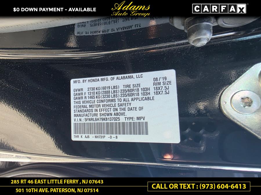 2019 Honda Odyssey EX-L w/Navi/RES Auto, available for sale in Paterson, New Jersey | Adams Auto Group. Paterson, New Jersey 2019 Honda Odyssey EX-L w/Navi/RES Auto, available for sale in Paterson, New Jersey | Adams Auto Group. Paterson, New Jersey