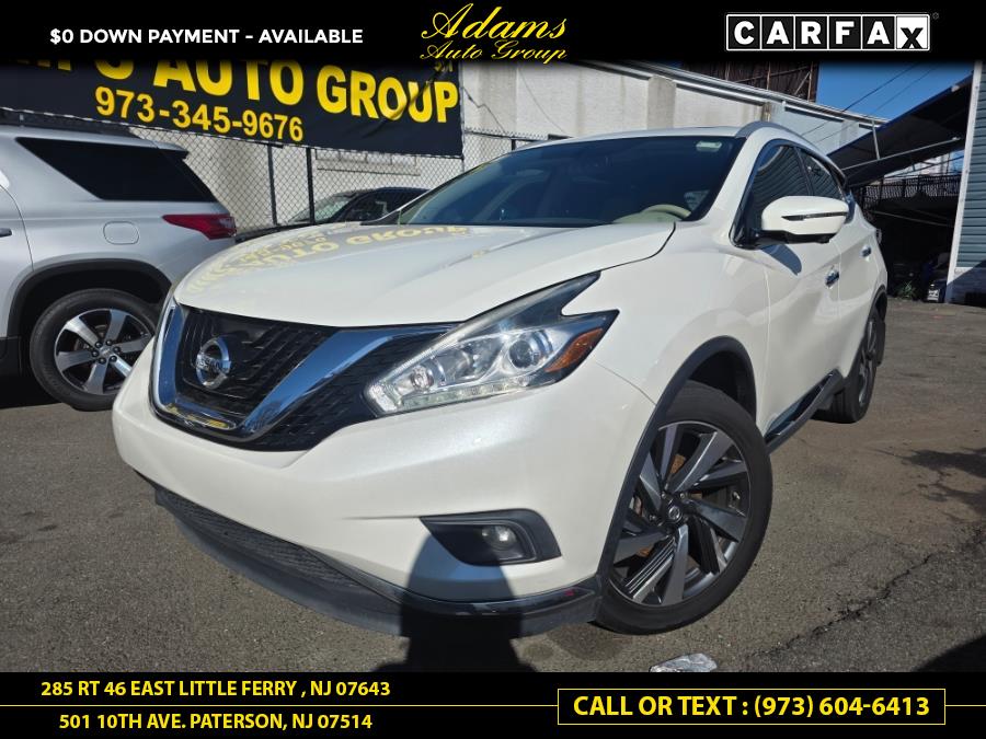 2018 Nissan Murano AWD Platinum, available for sale in Paterson, New Jersey | Adams Auto Group. Paterson, New Jersey 2018 Nissan Murano AWD Platinum, available for sale in Paterson, New Jersey | Adams Auto Group. Paterson, New Jersey