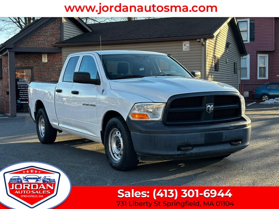 2012 Ram 1500 2WD Quad Cab 140.5" ST, available for sale in Springfield, Massachusetts | Jordan Auto Sales. Springfield, Massachusetts 2012 Ram 1500 2WD Quad Cab 140.5" ST, available for sale in Springfield, Massachusetts | Jordan Auto Sales. Springfield, Massachusetts