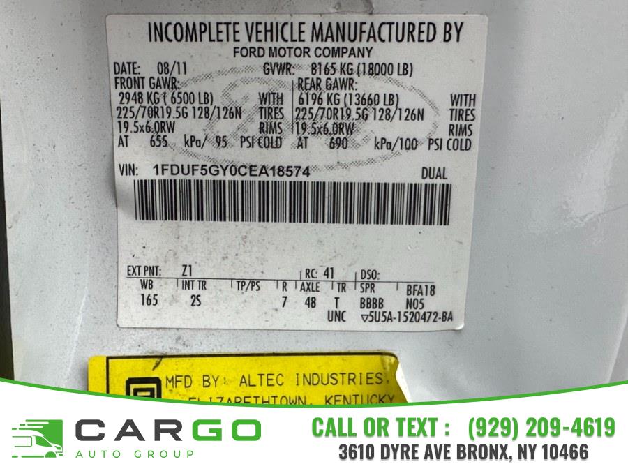 2012 Ford Super Duty F-550 DRW 2WD Reg Cab 141" WB 60" CA XLT, available for sale in Bronx, New York | Cargo Auto Group LLC. Bronx, New York 2012 Ford Super Duty F-550 DRW 2WD Reg Cab 141" WB 60" CA XLT, available for sale in Bronx, New York | Cargo Auto Group LLC. Bronx, New York