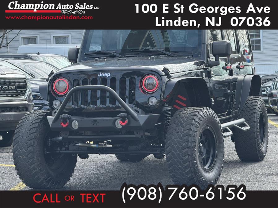 2016 Jeep Wrangler Unlimited 4WD 4dr Rubicon, available for sale in Linden, New Jersey | Champion Auto Sales. Linden, New Jersey