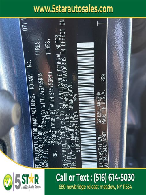 2019 Toyota Highlander Limited V6 AWD (Natl), available for sale in East Meadow, New York | 5 Star Auto Sales Inc. East Meadow, New York 2019 Toyota Highlander Limited V6 AWD (Natl), available for sale in East Meadow, New York | 5 Star Auto Sales Inc. East Meadow, New York