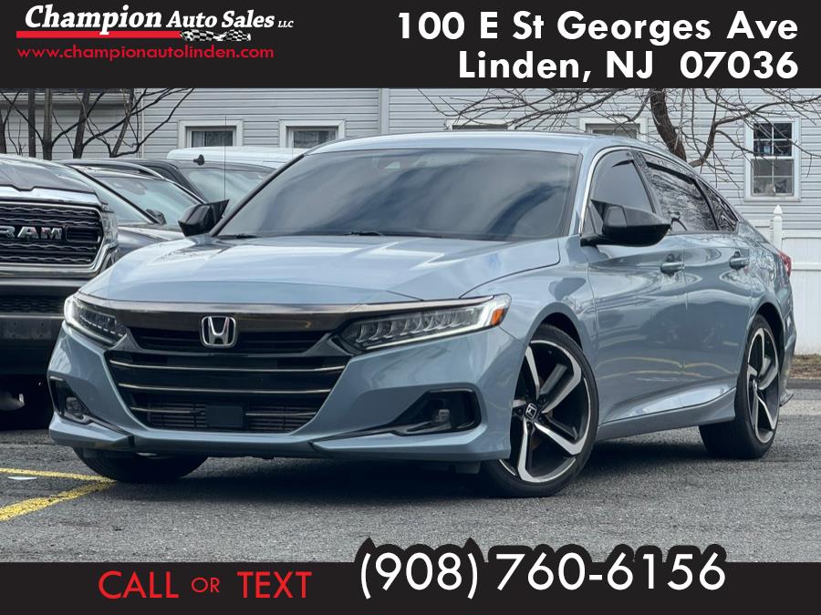 2021 Honda Accord Sedan Sport SE 1.5T CVT, available for sale in Linden, New Jersey | Champion Auto Sales. Linden, New Jersey