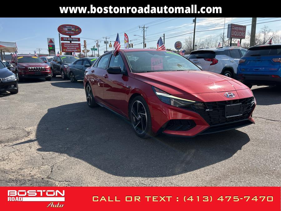 2021 Hyundai Elantra N Line DCT, available for sale in Springfield, Massachusetts | Boston Road Auto. Springfield, Massachusetts 2021 Hyundai Elantra N Line DCT, available for sale in Springfield, Massachusetts | Boston Road Auto. Springfield, Massachusetts