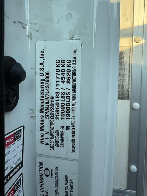 2020 Hino 268A 26FT SMYRNA BOX/MAXON LIFTGATE NON CDL, available for sale in Paterson, New Jersey | Speedway Commercial Motors LLC. Paterson, New Jersey 2020 Hino 268A 26FT SMYRNA BOX/MAXON LIFTGATE NON CDL, available for sale in Paterson, New Jersey | Speedway Commercial Motors LLC. Paterson, New Jersey