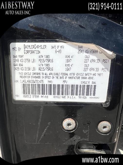 2003 Jeep Liberty 4dr Sport 4WD, available for sale in Melbourne, Florida | A1 Bestway Auto Sales Inc.. Melbourne, Florida 2003 Jeep Liberty 4dr Sport 4WD, available for sale in Melbourne, Florida | A1 Bestway Auto Sales Inc.. Melbourne, Florida