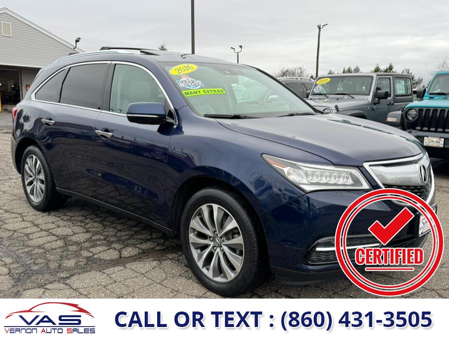 2016 Acura MDX SH-AWD 4dr w/Tech/Entertainment/AcuraWatch Plus, available for sale in Manchester, Connecticut | Vernon Auto Sale & Service. Manchester, Connecticut 2016 Acura MDX SH-AWD 4dr w/Tech/Entertainment/AcuraWatch Plus, available for sale in Manchester, Connecticut | Vernon Auto Sale & Service. Manchester, Connecticut