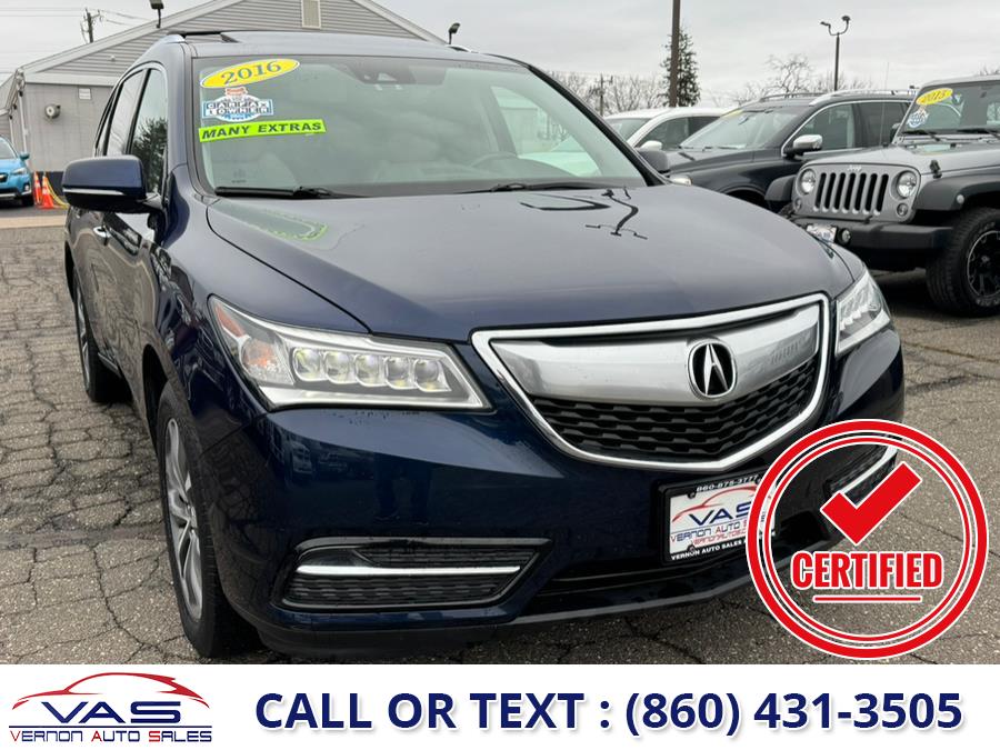 2016 Acura MDX SH-AWD 4dr w/Tech/Entertainment/AcuraWatch Plus, available for sale in Manchester, Connecticut | Vernon Auto Sale & Service. Manchester, Connecticut 2016 Acura MDX SH-AWD 4dr w/Tech/Entertainment/AcuraWatch Plus, available for sale in Manchester, Connecticut | Vernon Auto Sale & Service. Manchester, Connecticut